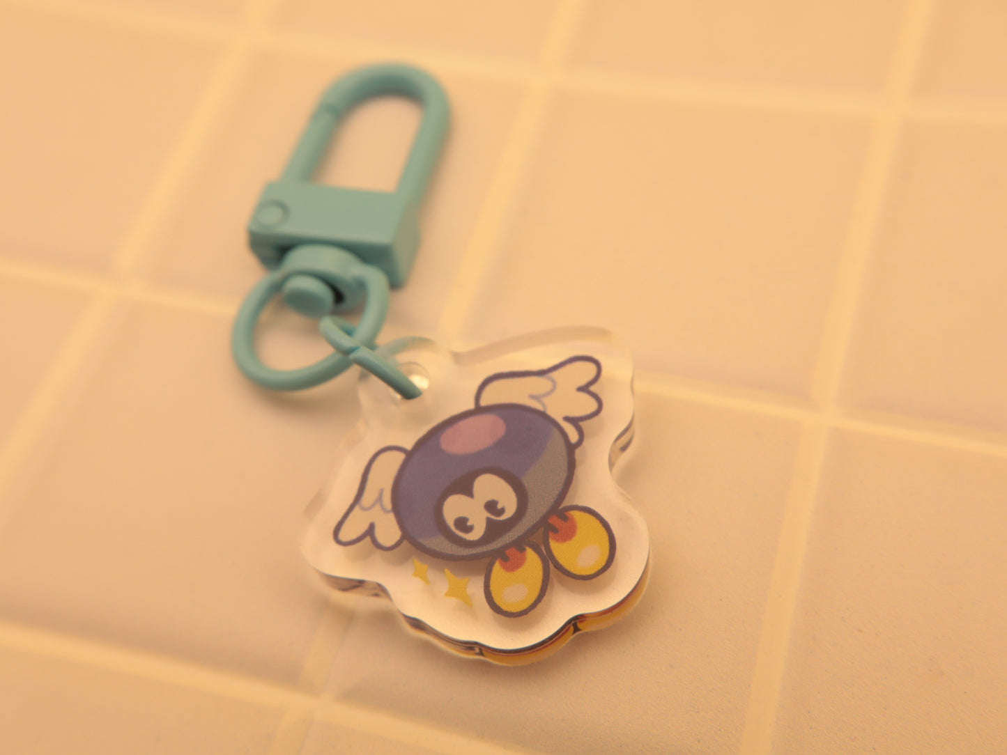 Blue Bitty Buggy 1β Acrylic Keychain