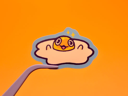 Sunny Side Up Egg Friend 1.5" Matte Vinyl Sticker