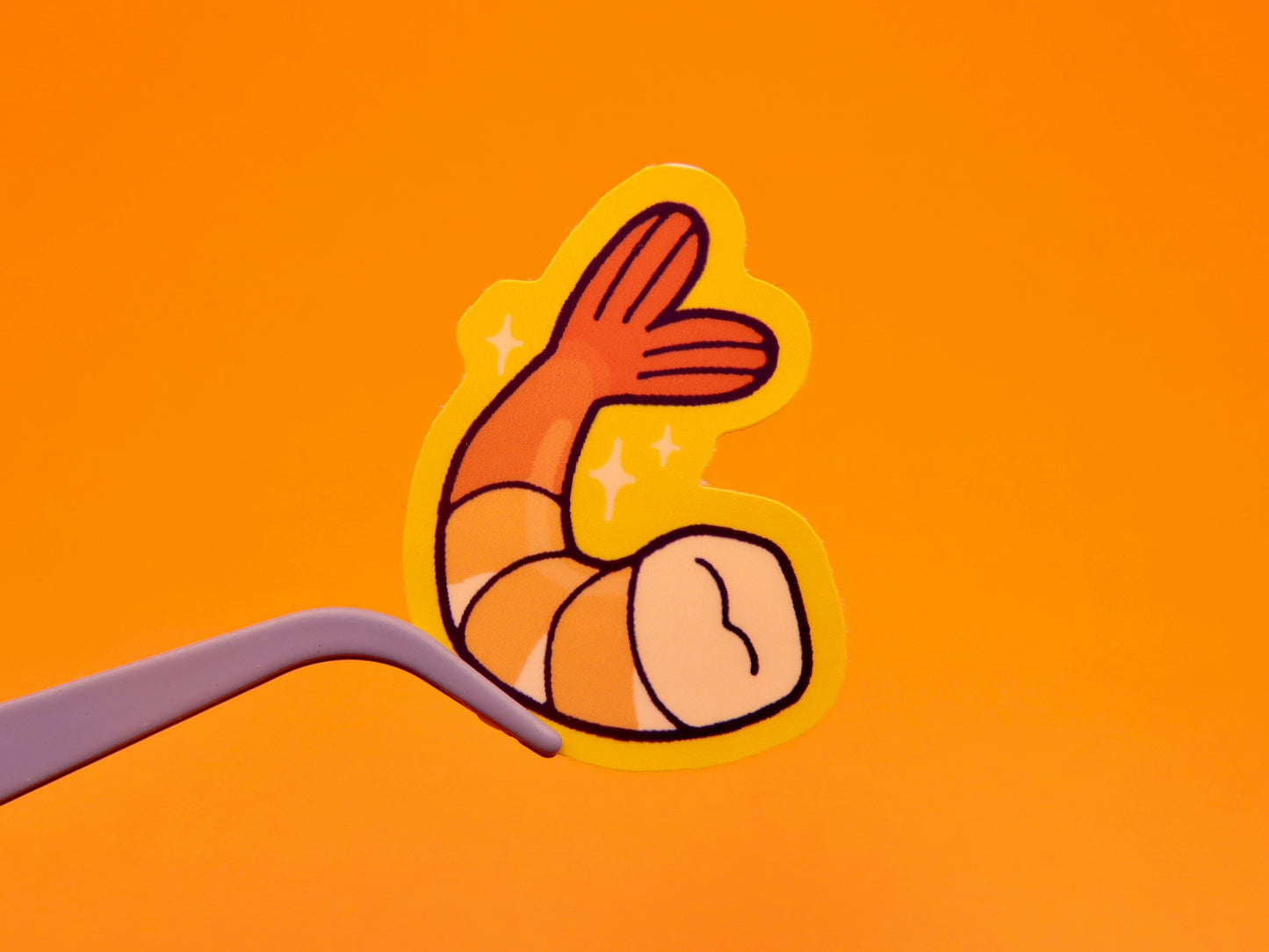 A Single Shrimp 1.5" Matte Vinyl Sticker