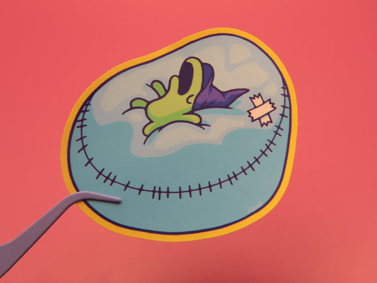 Passed Out Glep 3" Matte Vinyl Sticker
