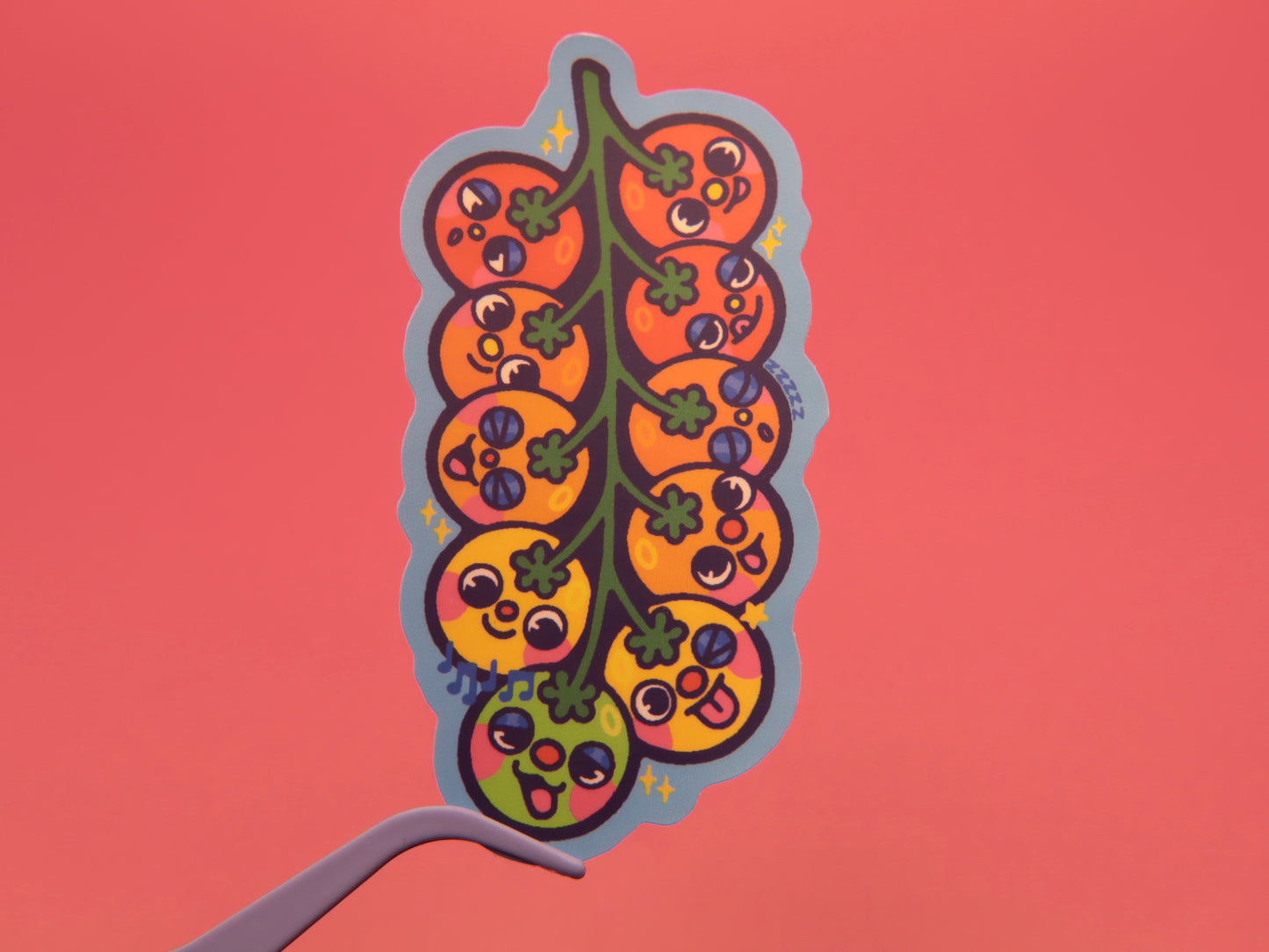 Emotional Tomatoes 3" Matte Vinyl Sticker