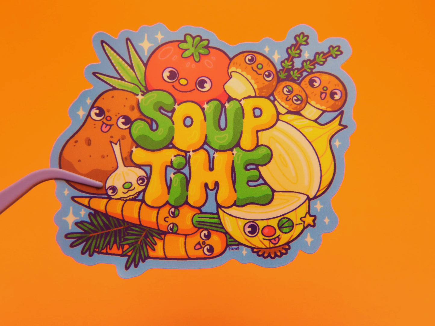 Small Soup Time 3" Matte Vinyl Sticker