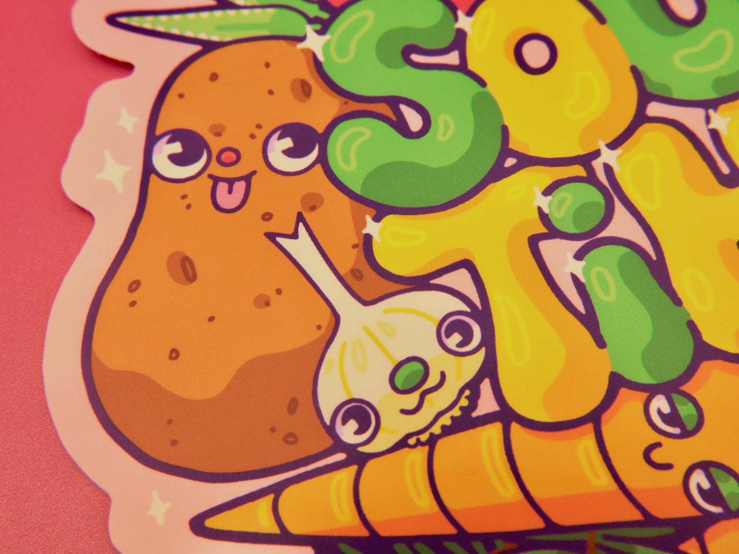 Large Soup Time 6" Matte Vinyl Sticker