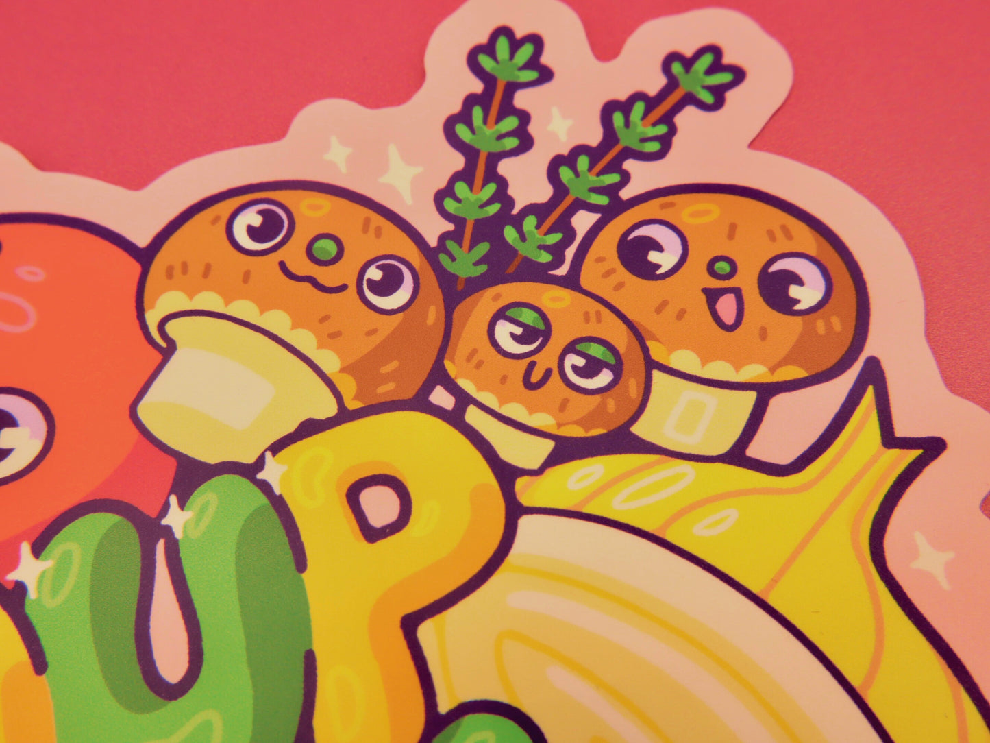 Large Soup Time 6" Matte Vinyl Sticker