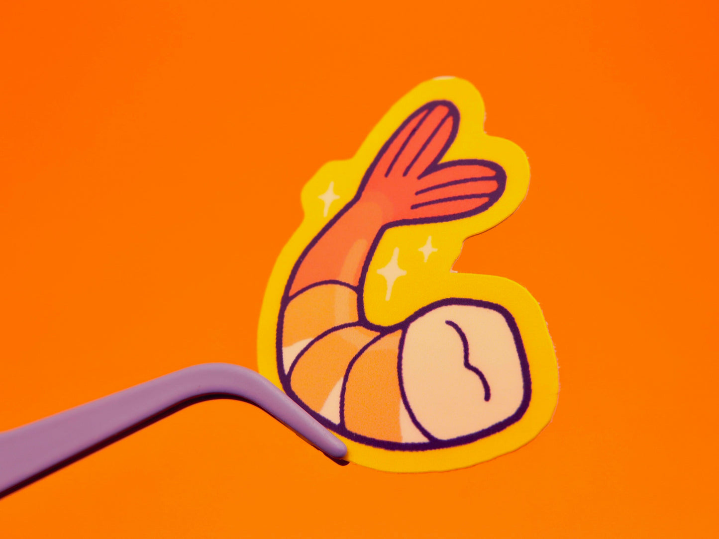 A Single Shrimp 1.5" Matte Vinyl Sticker
