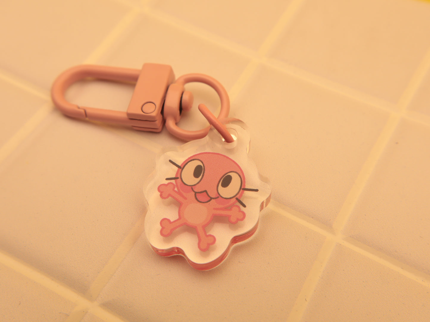 Pink Pip 1” Acrylic Keychain