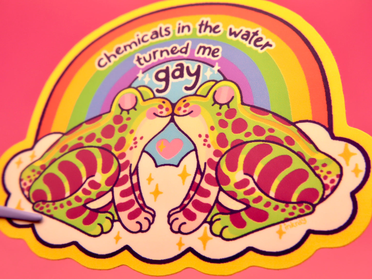 Chemical Frogs 3" Matte Vinyl Sticker