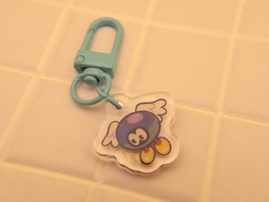 Blue Bitty Buggy 1” Acrylic Keychain